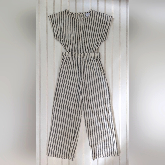 Zara cut out Striped jumpsuit - Picture 2 of 6